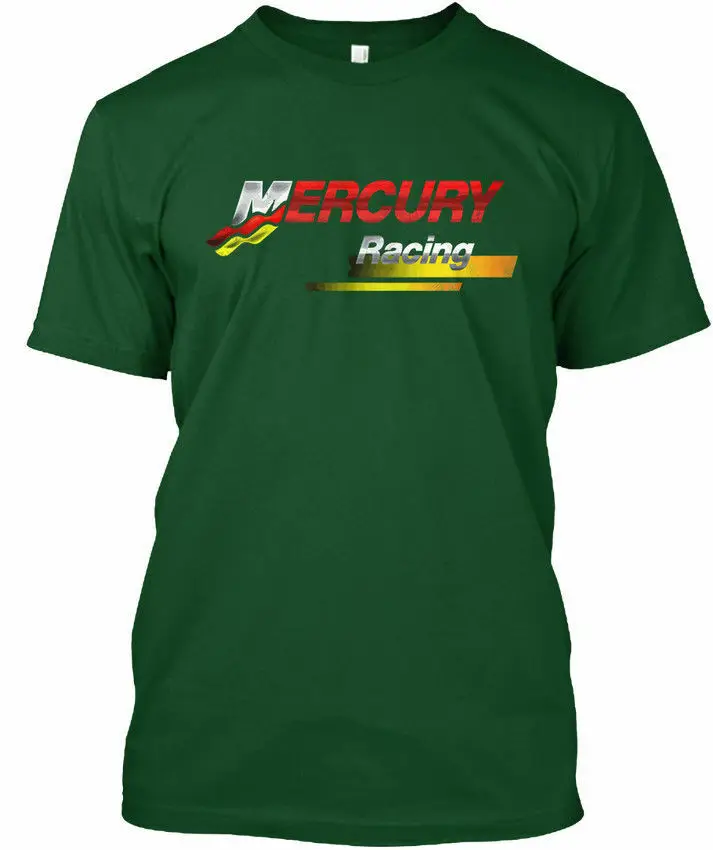 Новая модная мужская и женская летняя короткая футболка Mercury Racing|Мужские