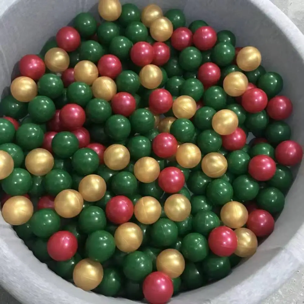 80 шт./лот рождественские Мягкие пластиковые шары для бассейна океанские