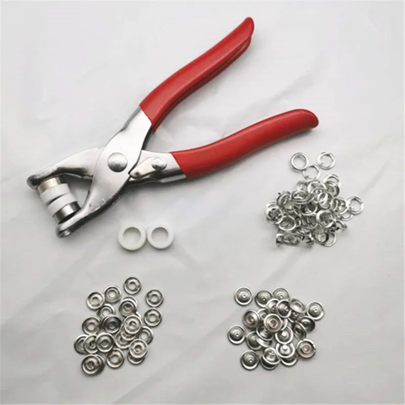 

Плоскогубцы для установки одежды и сумок, 1 шт. + 25 наборов, 9,5 мм