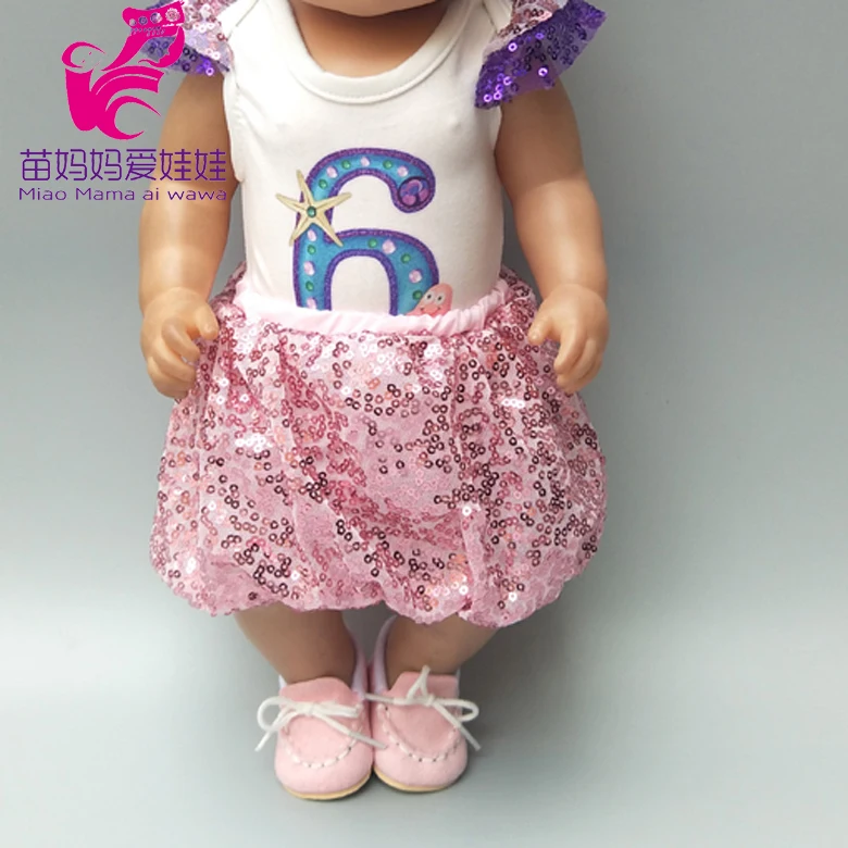 Кукольное платье в форме сердца для куклы 43 см одежда 18 дюймов на день рождения