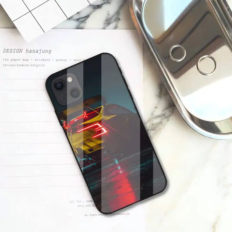 RUICHI Racing Game NFS car Phone Case For iPhone 12 Mini 11 Pro XS Max X XR 7 8 Plus Glass Shell | Мобильные телефоны и