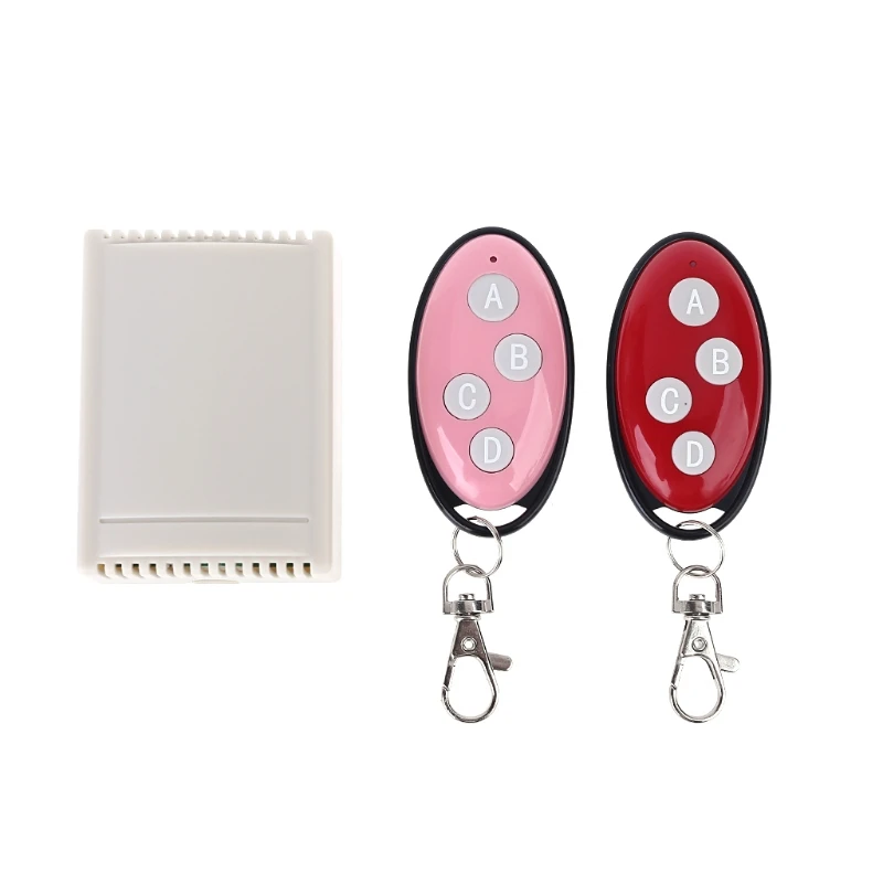 

DC 12V 24V Wireless Remote Control Switch +Eggshaped four-button remote control