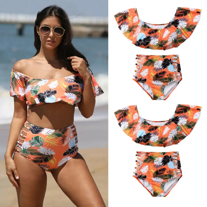 

Women Off-shoulder Bikini Set Padded Swimwear Swimsuit Beachwear Bathing Suit