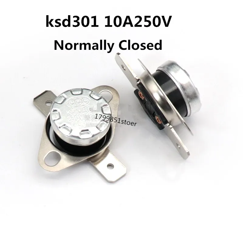 2 шт./ksd301 10A 250 В нормально закрытый 165 35 175 180 30 195 градусов 165C 35C 175C 180C 30C 195C