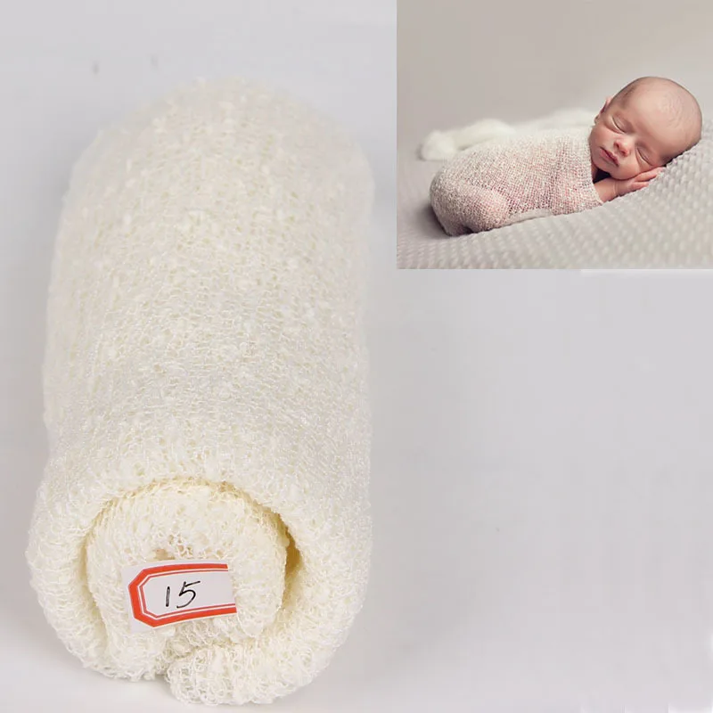 

35*150cm Stretch Knit Wrap Newborn Photography Props Baby Kids Nubble Rayon Wraps Maternity Scarf Hammock Swaddlings Women Shawl