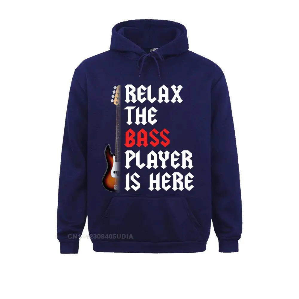 Расслабьте бас-плеер здесь Премиум Толстовка свитшоты дешевые с длинным рукавом