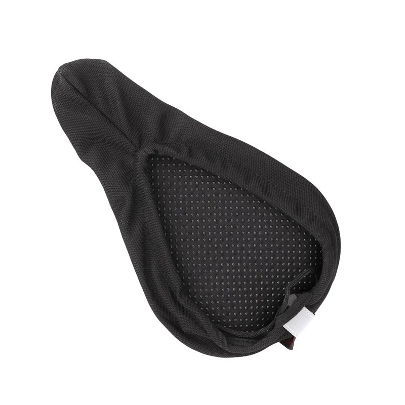 Чехол для велосипедного седла MTB удобная подушка сиденья 3D дышащая мягкая черная