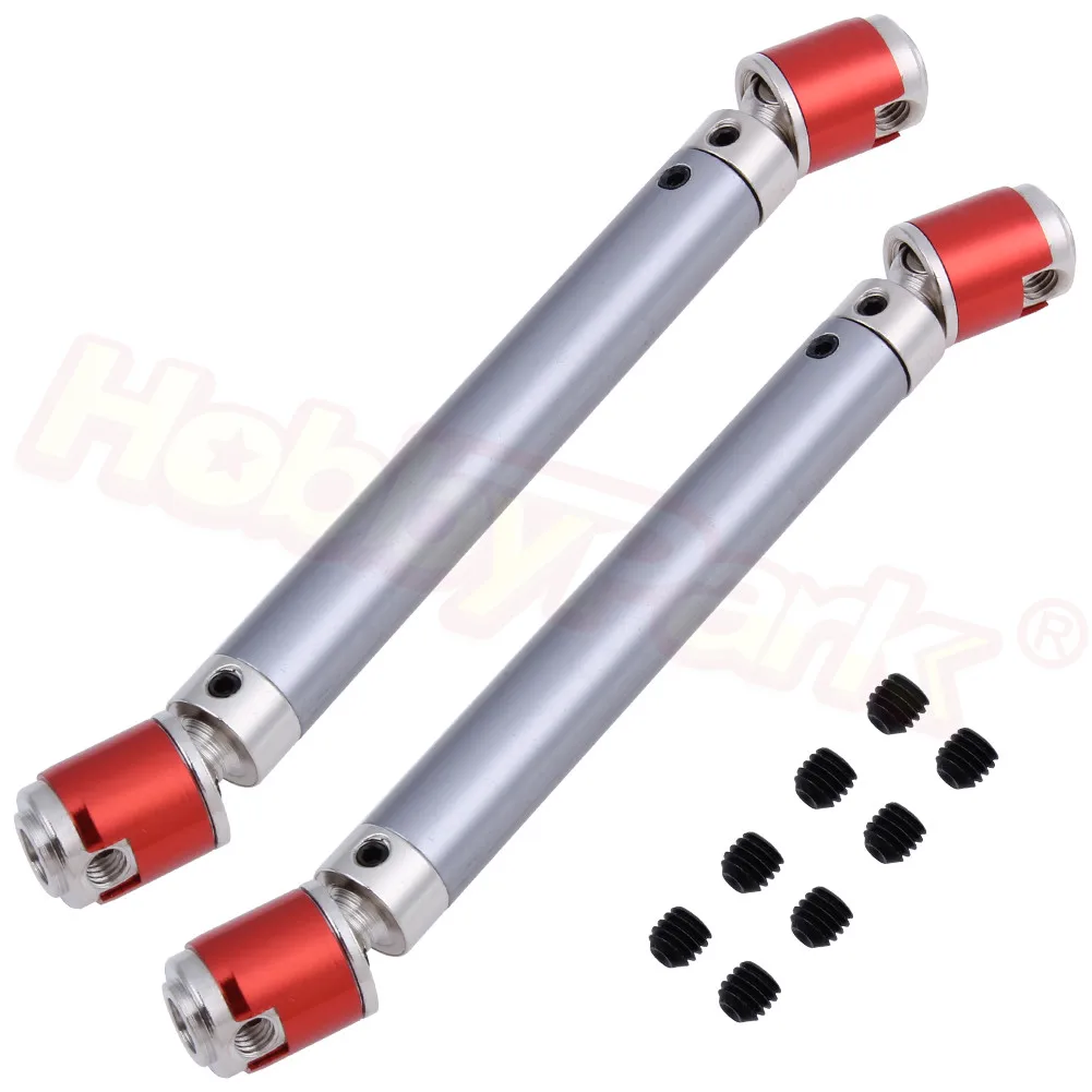 2 шт. 110-160 мм жесткий алюминий металлический приводной вал CVD для 1/10 RC Гусеничный
