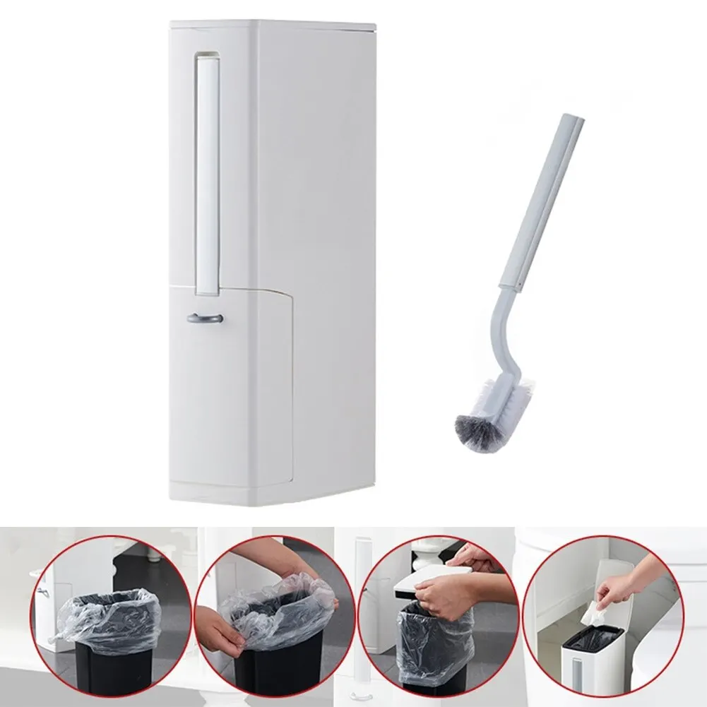 Пластиковый мусорный бак набор туалетной щетки ванная комната мусорное ведро