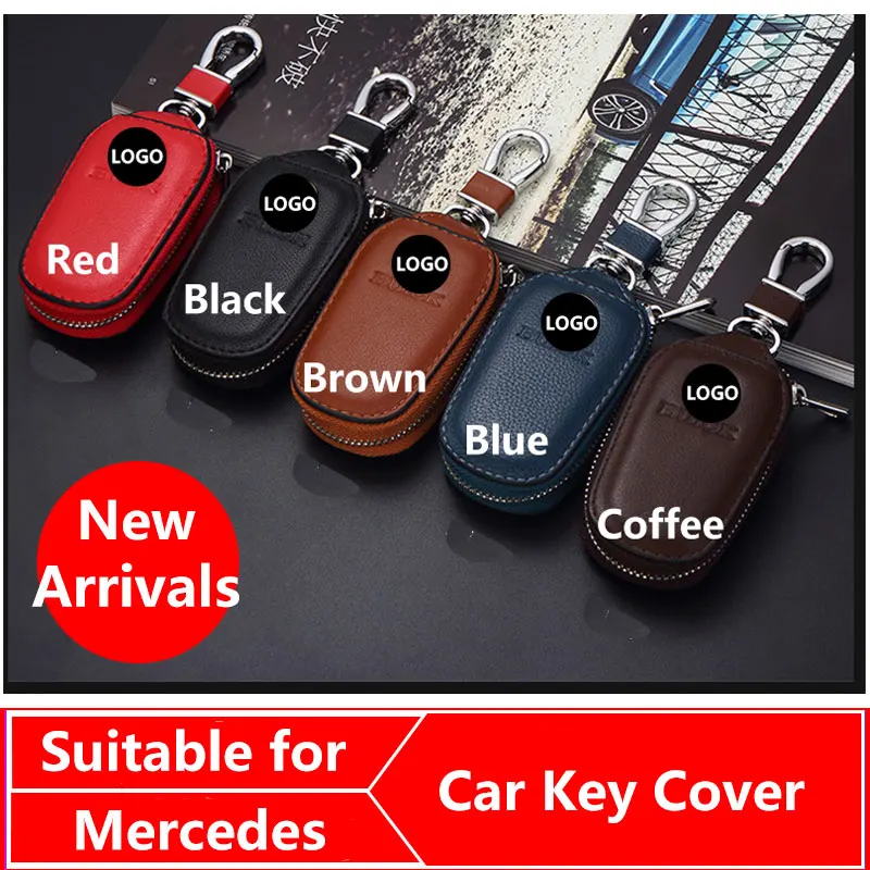 Чехол для автомобильного ключа кошельки мужчин и женщин из натуральной коровьей
