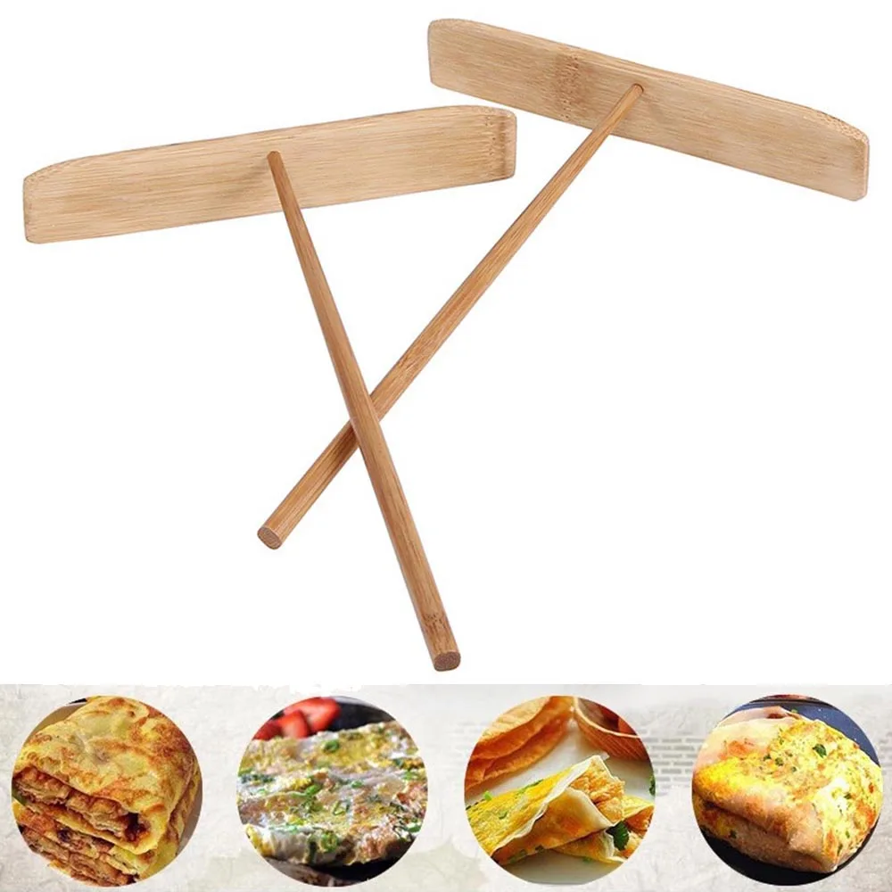 

16.5*24cm Spreader Sticks Crepe Pancake Batter Spreader Stick DIY Bamboo
