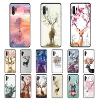toplbpcs deer flowers painting phone case for samsung note 7 8 9 20 note 10 pro lite 20ultra m20 m10 case