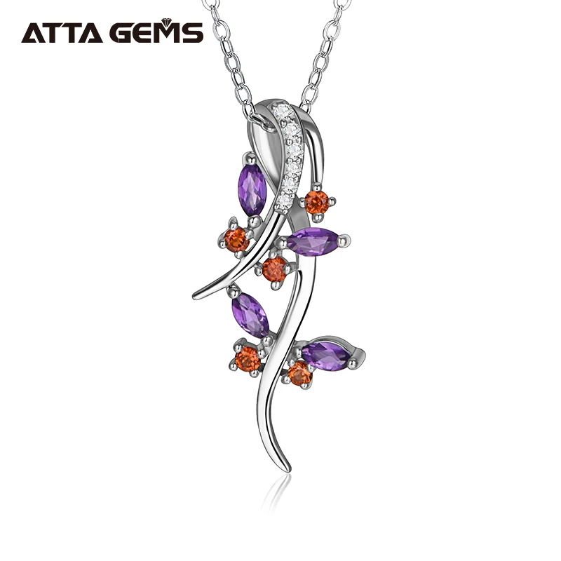 

Натуральный Аметист, Стерлинговое Серебро, женская подвеска, гранат, подарки на день рождения, юбилей, серебро, ювелирное изделие, бренд, изы...