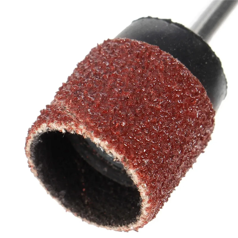 

100Pcs 80/120/240/320 Grit Abrasive Sanding Sandpaper Sleeves With 2 Sanding Drum Mandrels Fit Dremel Rotary Tools
