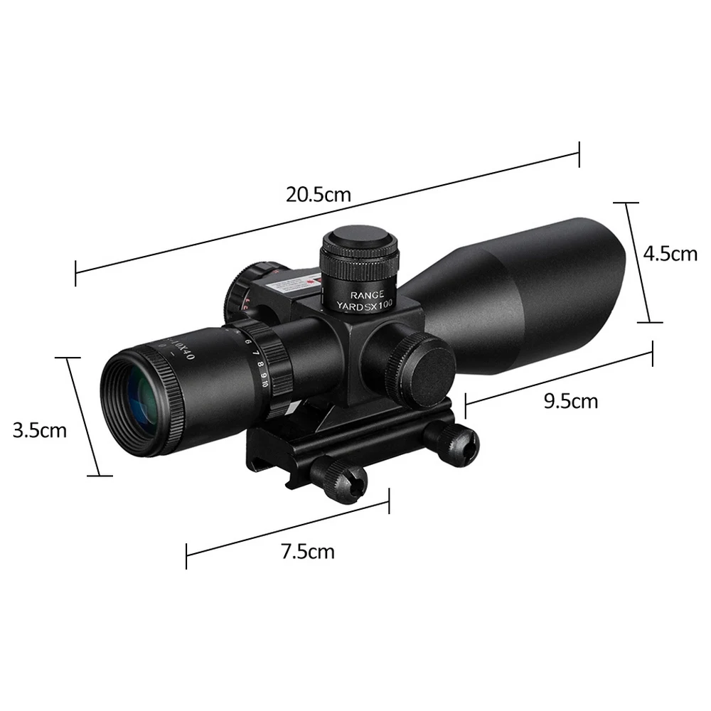 Тактический прицел 2 5-10X40 инфракрасный лазерный крестовой оптический объектив