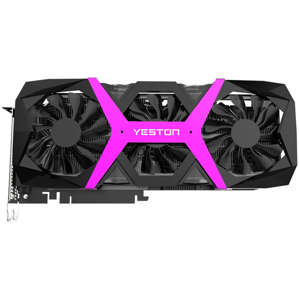 Yeston Radeon RX 590 8 ГБ GDDR5 256bit игровой настольный компьютер ПК видеокарты Поддержка DVI/HDMI PCI-E X16 3,0