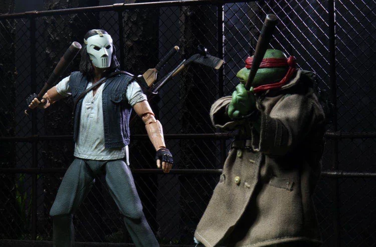 NECA 2 шт. классические подвижные фигурки черепашек Рафаэль против Кейси Джонса |