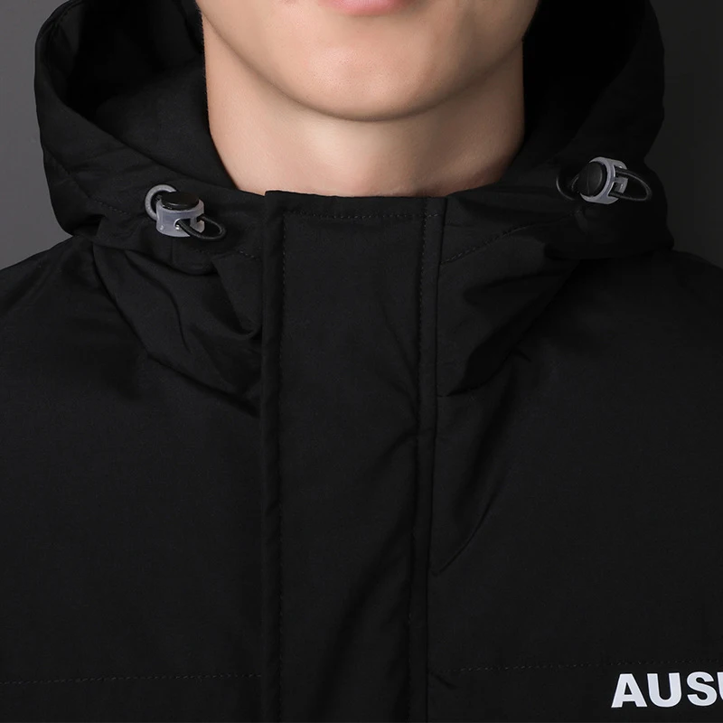 Men's New Fashion Hooded Jacket Autumn And Winter Cotton Padded Jacket Men's Clothes Cotton Padded Jacket