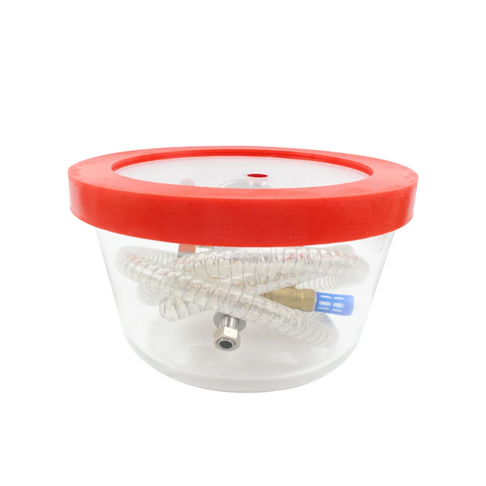 

3L Transparent Acrylic Vacuum Barrel Defoaming Pyrex Vacuum Chamber Silicone Epoxy Resin Defoaming Vacuum Tank