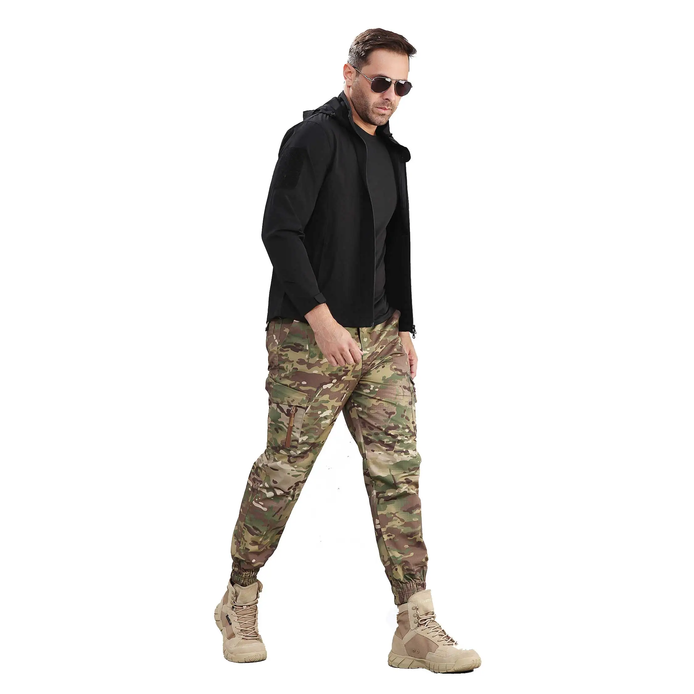 Хлопковые тактические штаны с вырезами для ботинок военные охотничьи брюки