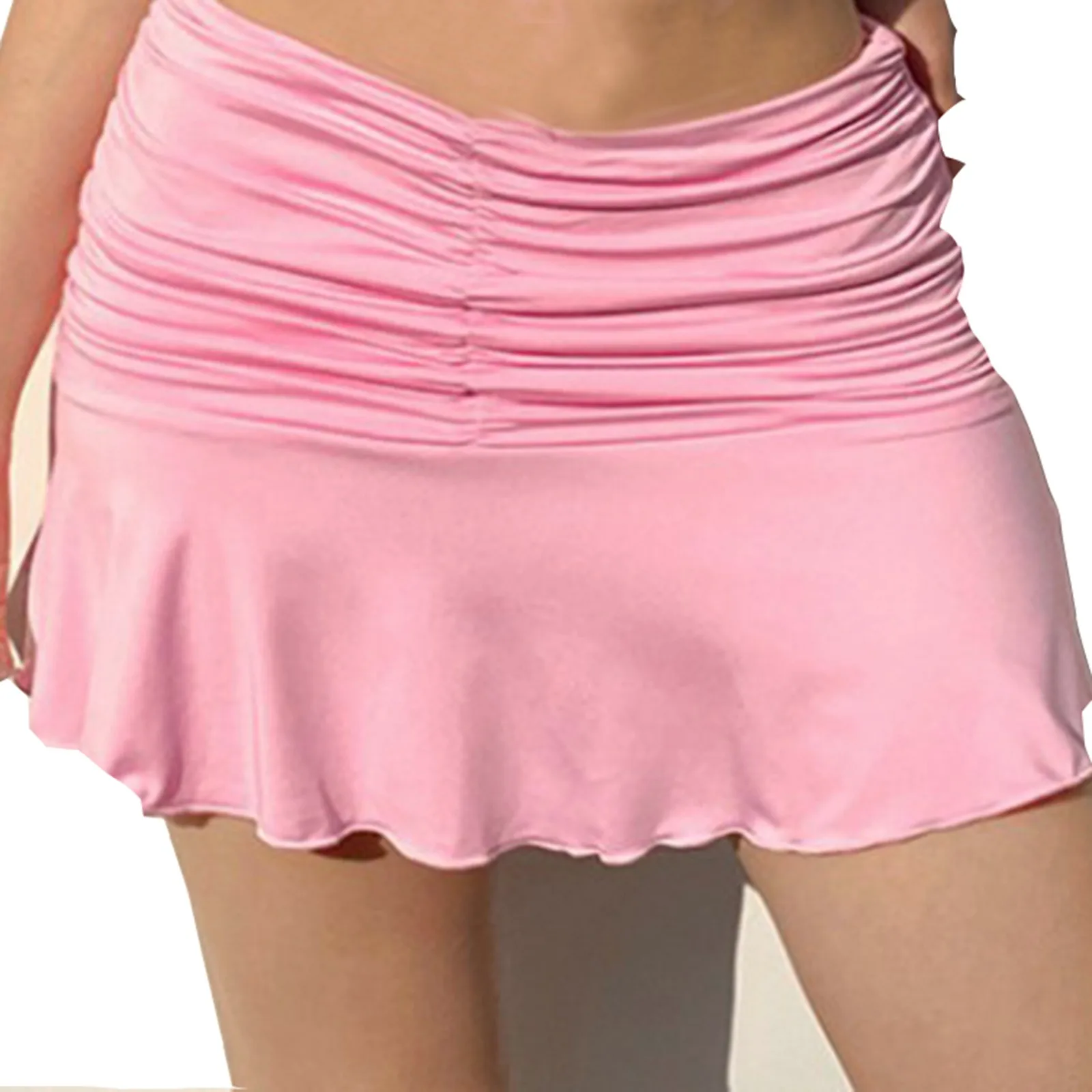 

Summer Sexy Skirts For Women Pink Korean Style Casual Pleated Skirt School Girls 90s Fashion Cute Sweet Student Dance Mini Skirt