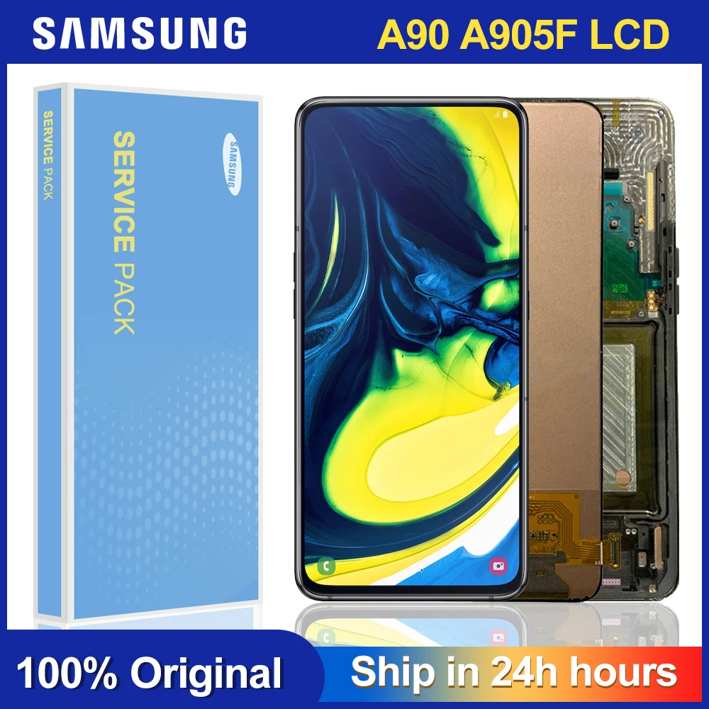 ORIGINAL 6.7'' LCD For Samsung Galaxy A90 A905 Display Touch Screen Digitizer Assembly 2019 A905F SAMSUNG LCDs | Мобильные