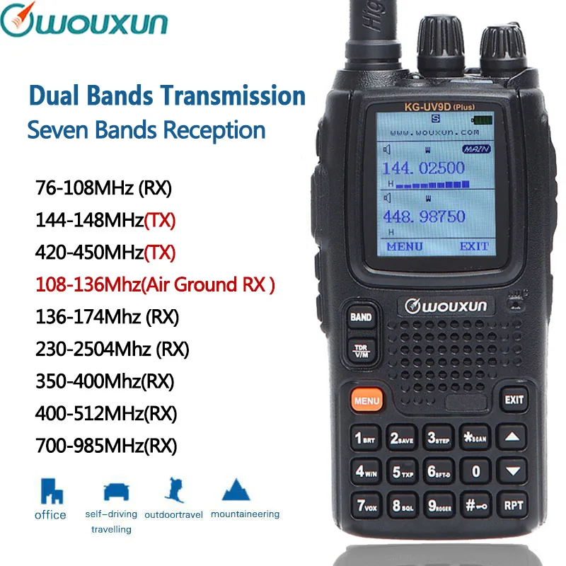 Wouxun KG UV9D плюс ремешки крест накрест регенератор сигналов двойной полоса