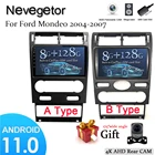 Автомагнитола на Android 11,0, мультимедийный видеоплеер для Ford Mondeo 3 2000-2007 GPS Serero Carplay 6G 128G No 2 Din радио 9