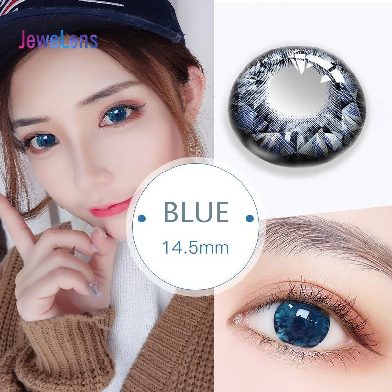 Цветные контактные линзы Jewelens ed цветные для глаз яркие косметические серии с