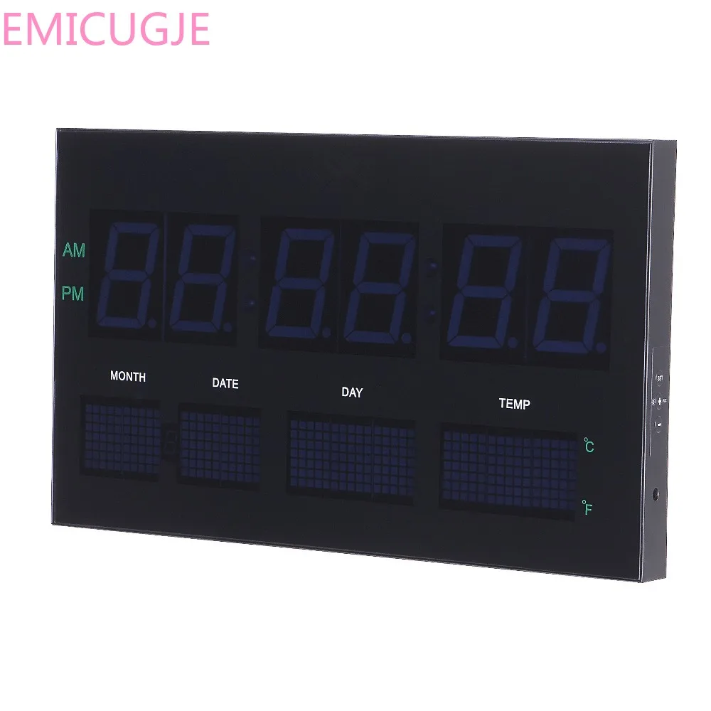 Гостиная современный дизайн цифровой термометр Заводной 6 цифр дисплей времени