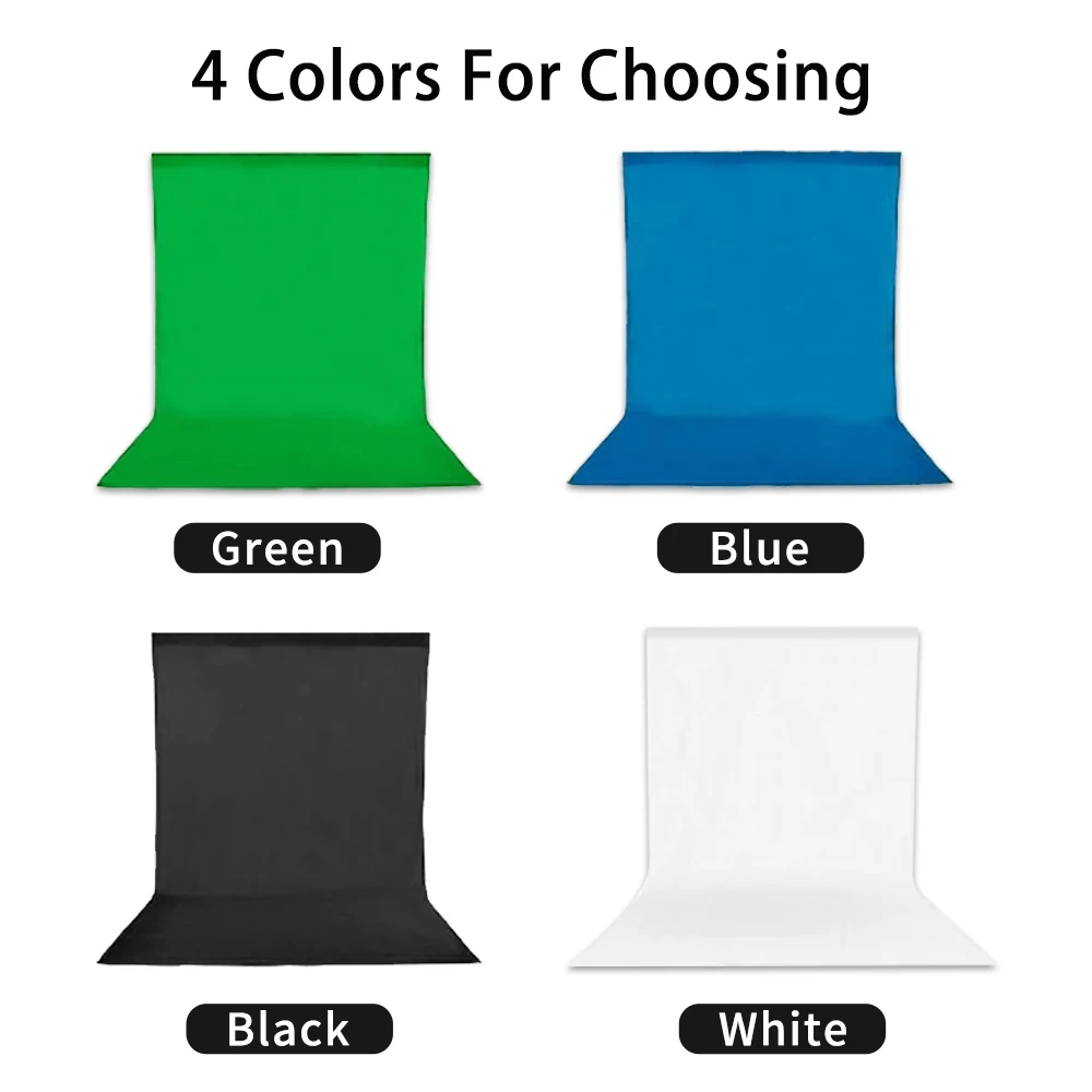 Background for Photography Polyest Backdrop Green Screen + 4 Clamps Photo Kit Video Studio Shooting | Электроника