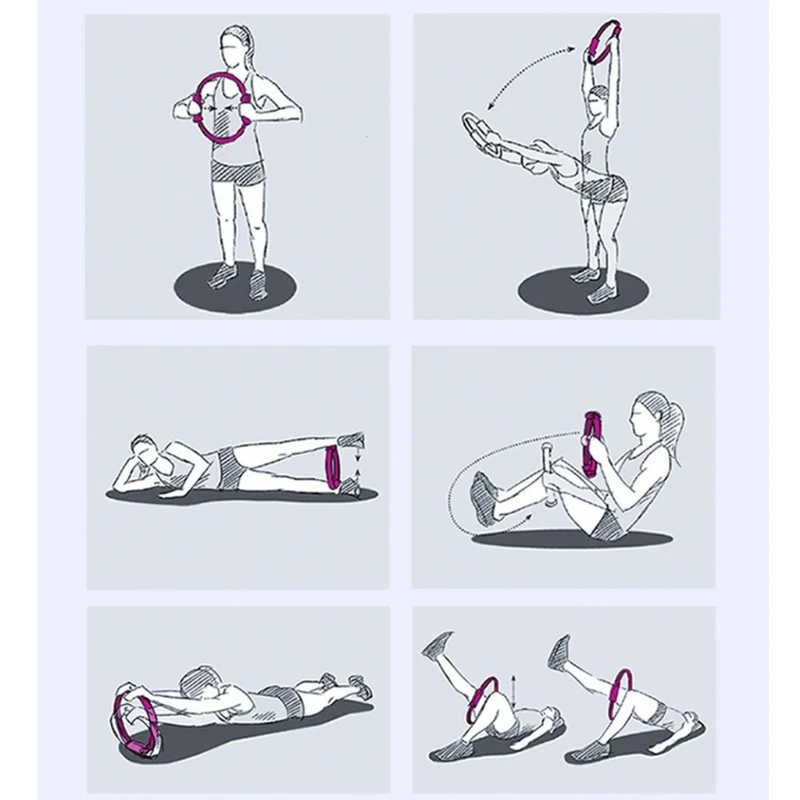 Улучшенный Небьющийся Пилатес кольцо Массажная рукоятка колесо для йоги Фитнес