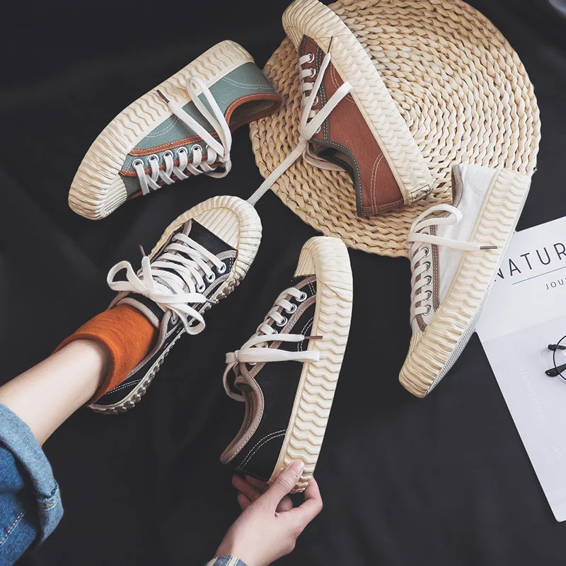 

2021 New Women Shoes Canvas Sneakers Light Weight Fashion Women Vulcanized Shoes Walking Summer Our Casual Shoes Shoes for Women