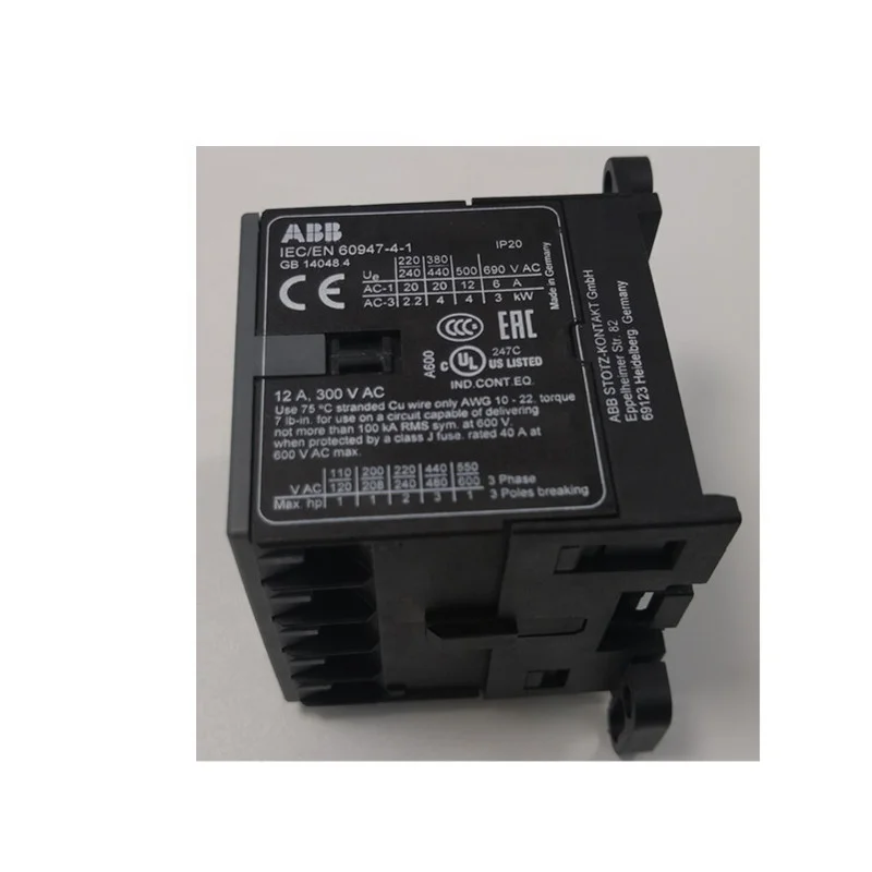 

NEW AND ORIGINAL MINI CONTACTOR B6-30-10 a compact 3 pole contactor with 1 auxiliary