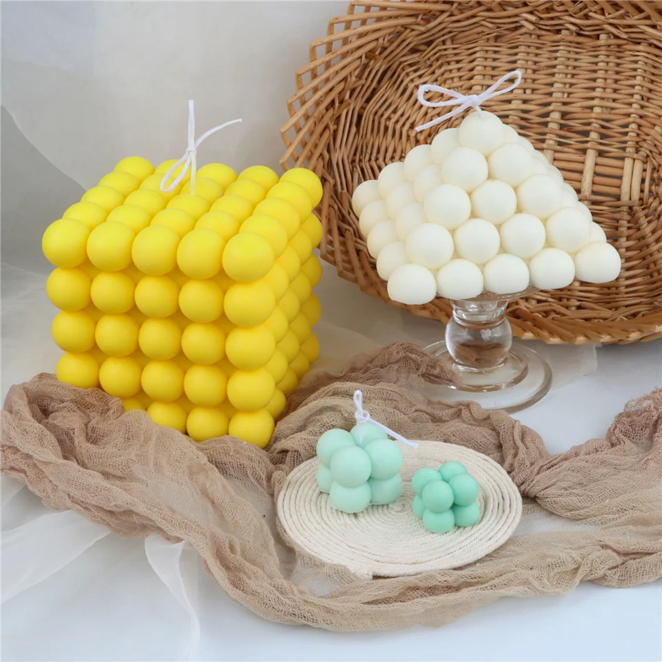 Пирамида большой пузырь новый стиль силиконовая форма для свечи круглый шар