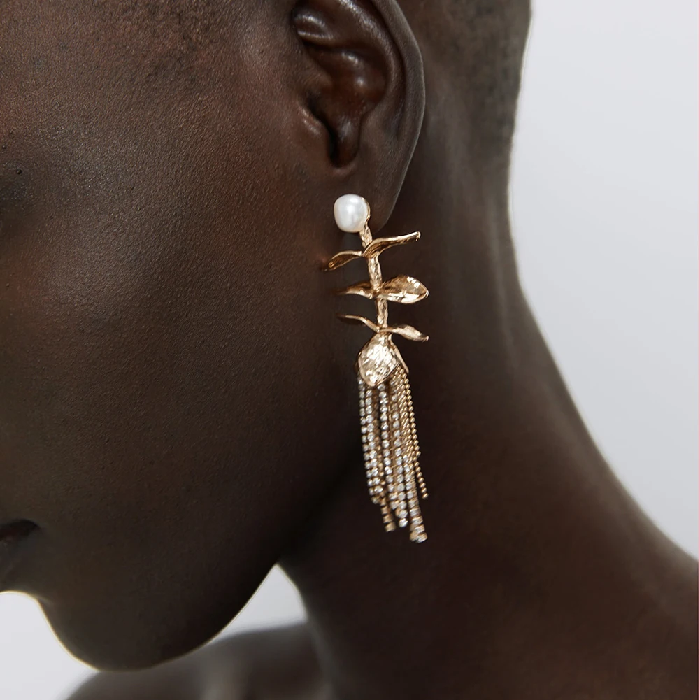 Женские серьги-подвески ZA классические богемные сережки геометрической формы