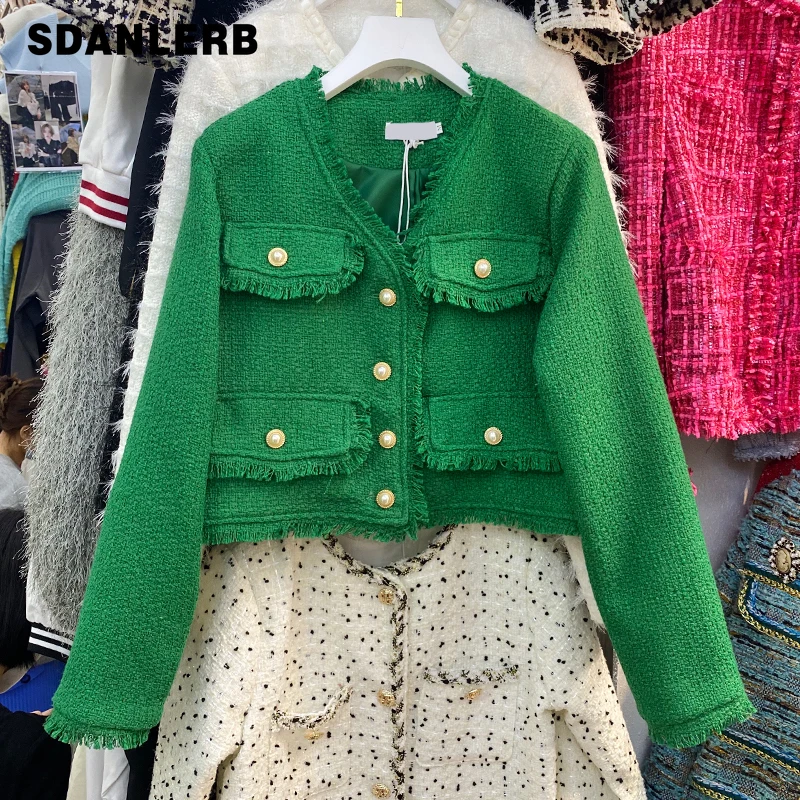 

Женское однобортное пальто с V-образным вырезом, однотонная короткая универсальная куртка с длинным рукавом, осень 2021