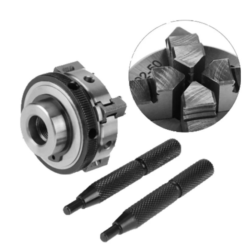 

Promotion! Lathe Chuck 50mm Mini 4 Jaw Reversible Self-Centering Lathe Thread K02-50 Torno Chuck Mount Metal for Woodworking F6P