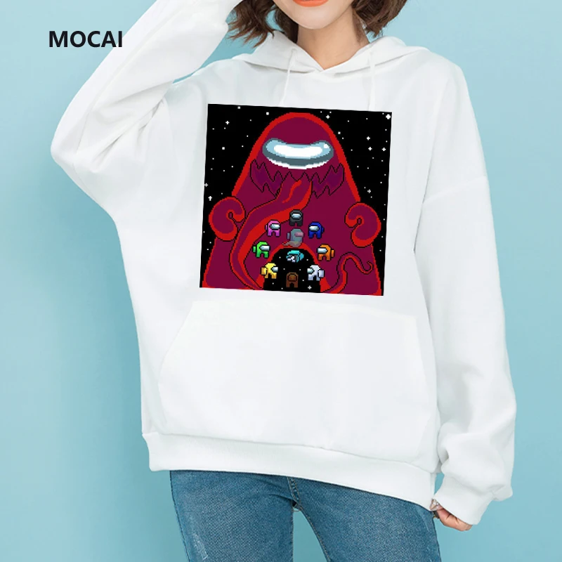 

New Fashion Among Us Game funny Autumn/winter Kawaii cartoon image Cute printed women's Hoodie loose harajuku Sweatshirt Tops