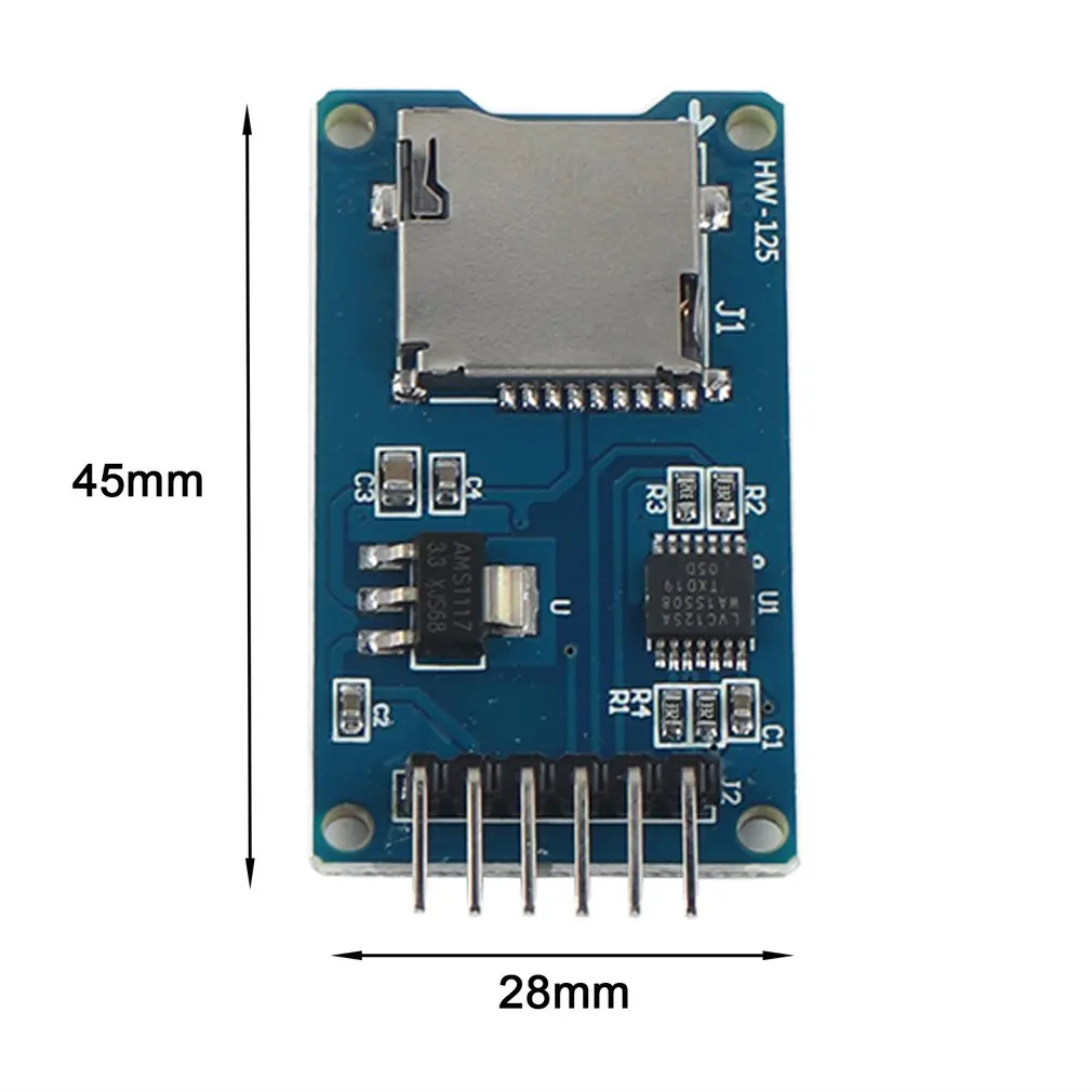 Безопасная цифровая карта памяти TF карта защитный модуль памяти SPI Micro-SD Плата расширения для Arduino модуль