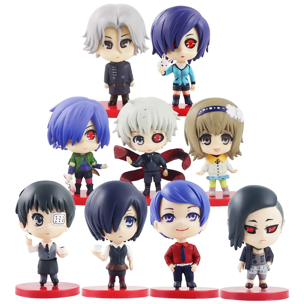 8 см аниме Токийский Гуль Ken Kaneki Touka Kirishima Fueguchihinami Yomorenji Шу цукияма ПВХ экшн фигурка