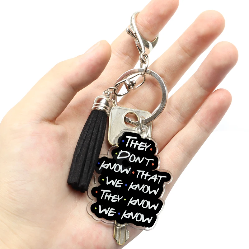 Брелок с дизайном друзья акриловый брелок Моника дверь кисточка Центральная