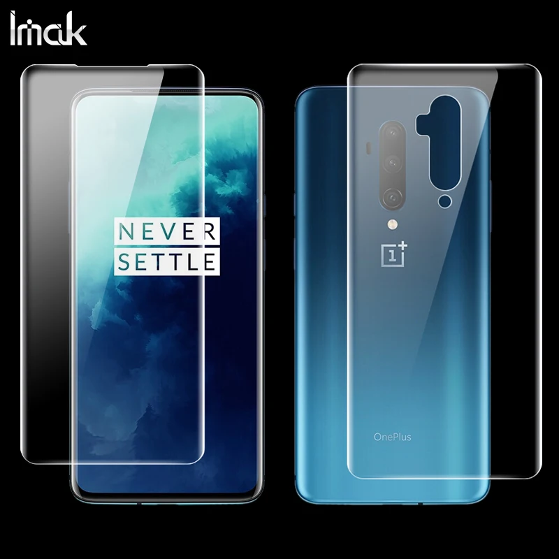 1pcs front 1pcs back Imak Hydrogel III для Oneplus 7T Pro One Plus 7T Pro, 2 шт., защита для заднего экрана, передняя, задняя, полное покрытие, мягкая защитная пленка - Цвет: 1pcs front 1pcs back