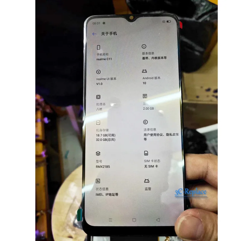 ЖК-экран 6 5 дюйма с сенсорной панелью и дигитайзером в сборе для Oppo Realme C11 2020 RMX2185