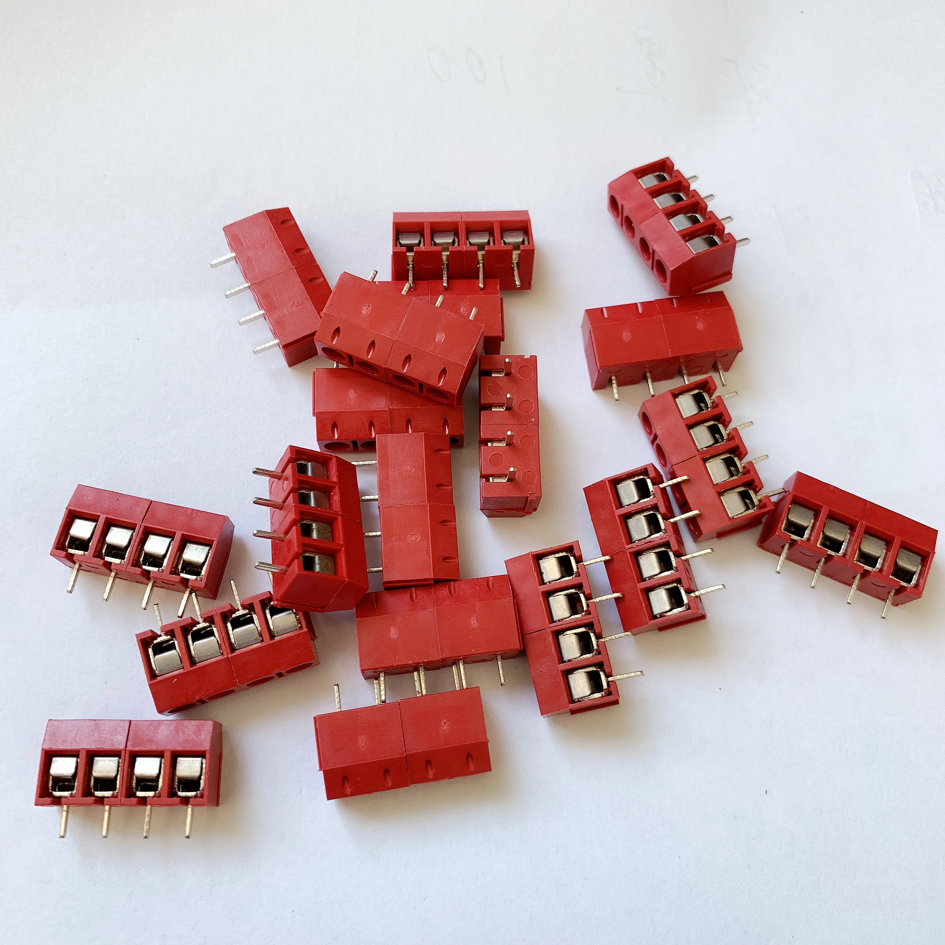 10 шт./лот Сращивание винт типа PCB расстояние между клеммами 5 0 медная ножка