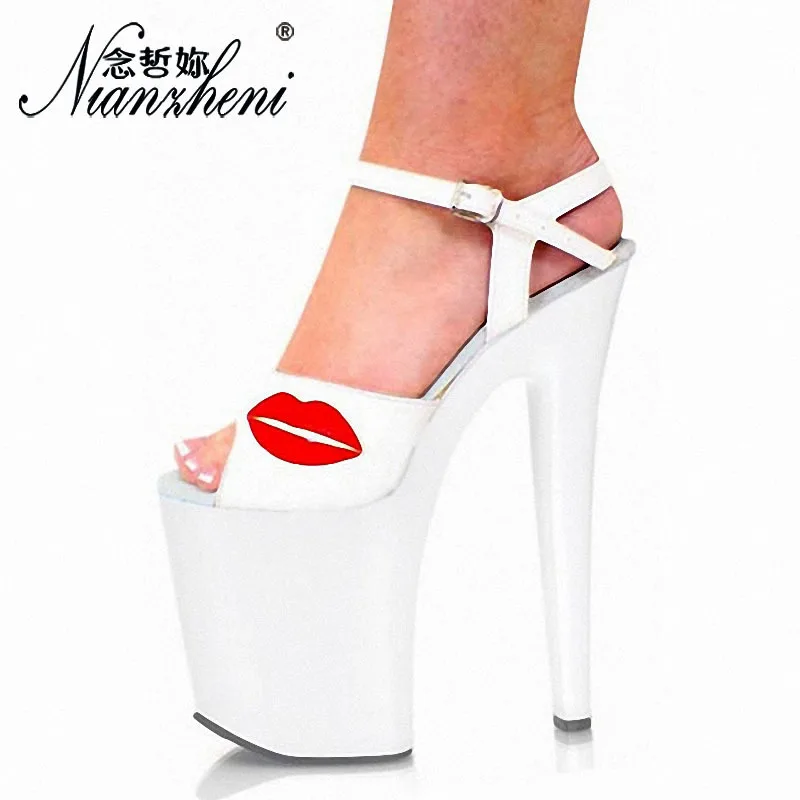 Сексуальные женские туфли на платформе Mclubgirl модные очень высоком каблуке