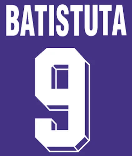 Фетр #9 Batistuta Nameset #10 Rui Costa настраиваемая футбольная буква с номером термопечать
