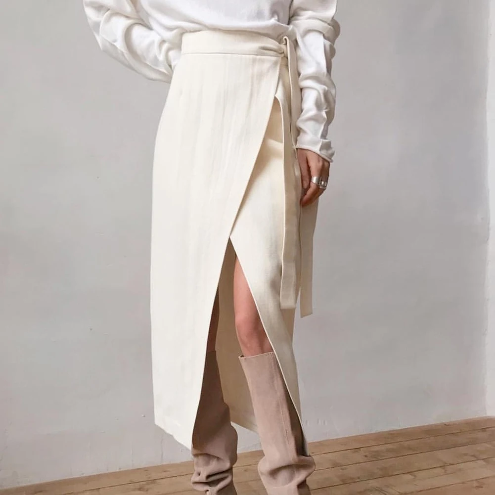 Новинка 2019 горячая Распродажа модная женская юбка зима-осень плотная однотонная