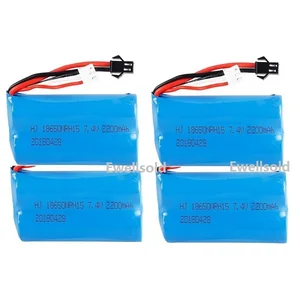 2S 7,4 v 2200mah литий-ионный аккумулятор 20c 18650 для rc вертолета rc автомобиля wltoys 1830118302 1831118312 MN99S D90 Huina1592 183SMJST
