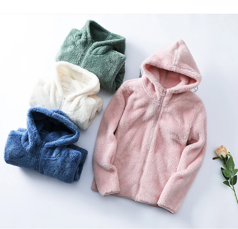 

Женская флисовая толстовка с капюшоном, с длинным рукавом